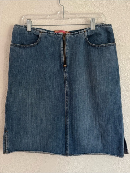 Dresses & Skirts - Roxy Jean Denim Skirt Juniors Size 13 Knee Length Low Rise Y2K Vintage Summer